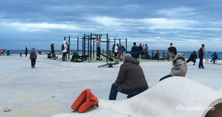 Beach Workout in Barcelona