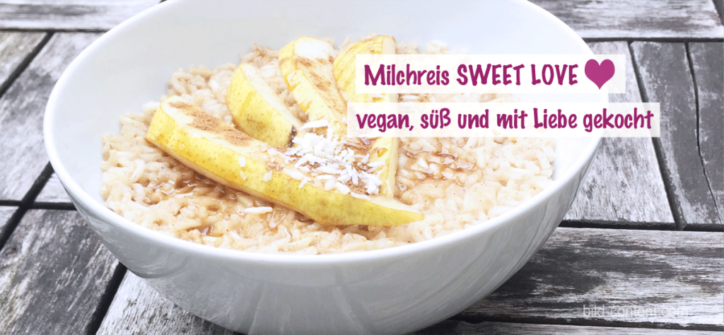 Veganer Hafermilchreis mit Birne und Zimt