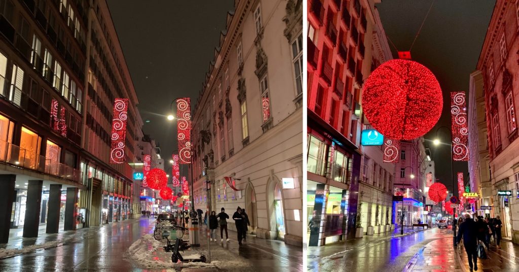 Weihnachtsbeleuchtung Wiener Innenstadt Rotenturmstraße