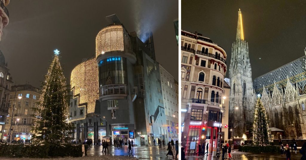Weihnachtsbeleuchtung Wien Innenstadt Stephansplatz