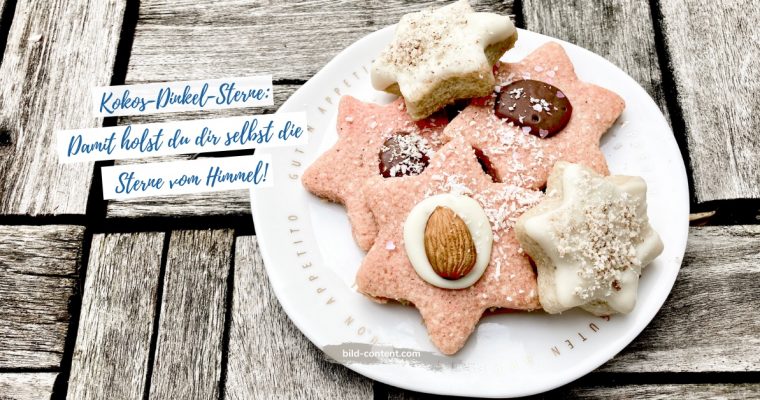 Einfache Kekse: Kokos Dinkel Sterne